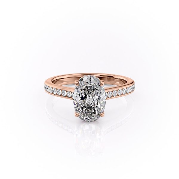 The Cameron Set With A 2.5 Carat Oval Lab Diamond Online Hot Sale