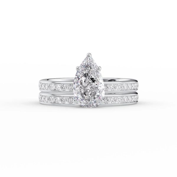 The Marilyn Set With A 1 Carat Pear Lab Diamond Sale