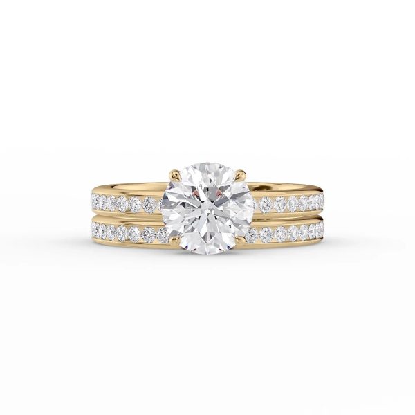 The Marilyn Set With A 1 Carat Round Lab Diamond Online Sale