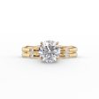 The Samantha Set With A 1.5 Carat Round Lab Diamond Online Sale