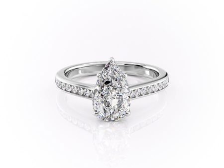 The Cameron Set With A 1 Carat Pear Lab Diamond Discount