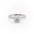 The Patricia Set With A 1.5 Carat Round Lab Diamond Discount