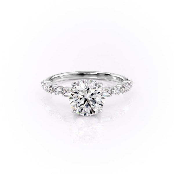 The Patricia Set With A 1.5 Carat Round Lab Diamond Discount