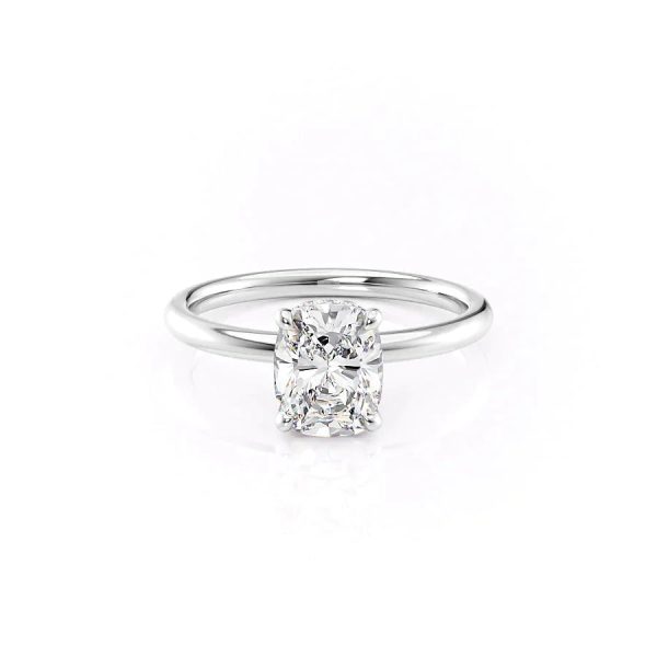 The Alex Set With A 4 Carat Elongated Cushion Moissanite Supply