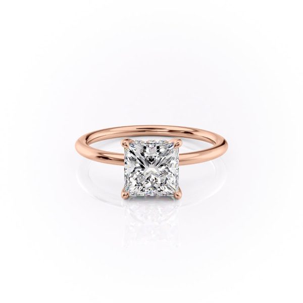 The Sandra Set With A 1.5 Carat Princess Lab Diamond For Cheap