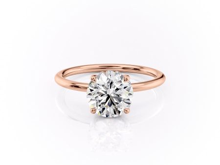 The Sandra Set With A 2.5 Carat Round Lab Diamond For Cheap