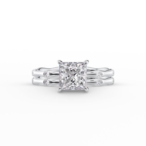 The Samantha Set With A 2 Carat Princess Lab Diamond For Discount