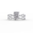 The Daisy Set With A 1 Carat Radiant Lab Diamond For Discount