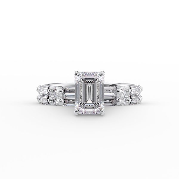 The Patricia Set With A 2.5 Carat Emerald Lab Diamond Online Sale