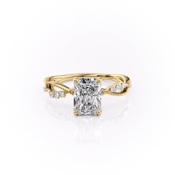 The Daisy Set With A 2.5 Carat Radiant Lab Diamond Online now