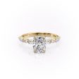 The Patricia Set With A 2.5 Carat Elongated Cushion Lab Diamond on Sale