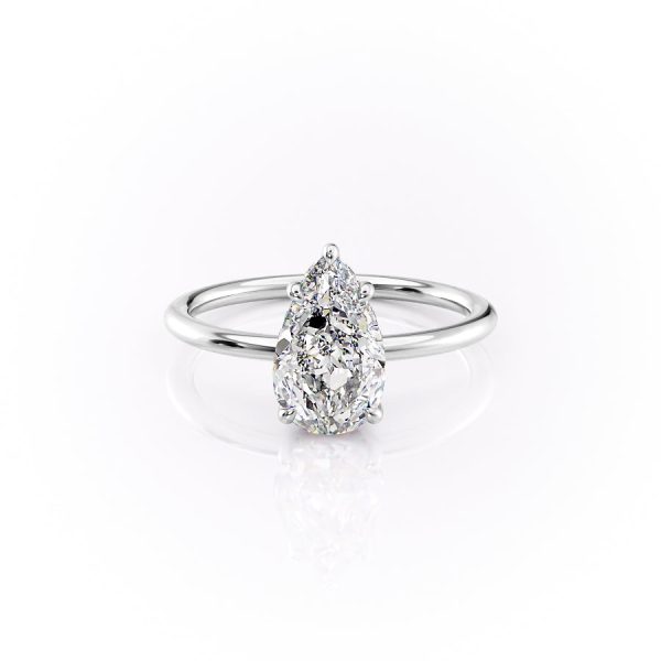 The Sandra Set With A 2.5 Carat Pear Lab Diamond Online Hot Sale