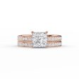 The Marilyn Set With A 3 Carat Princess Lab Diamond Hot on Sale