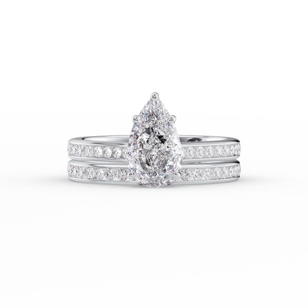 The Cameron Set With A 1 Carat Pear Lab Diamond Discount