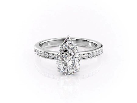 The Marilyn Set With A 3 Carat Pear Lab Diamond Online