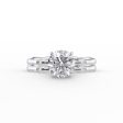 The Samantha Set With A 1.5 Carat Round Lab Diamond For Discount