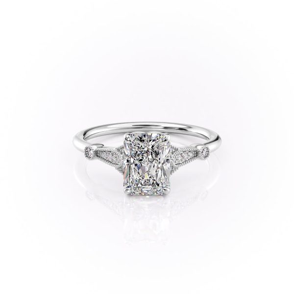 The Stephanie Set With A 1.5 Carat Radiant Lab Diamond Discount