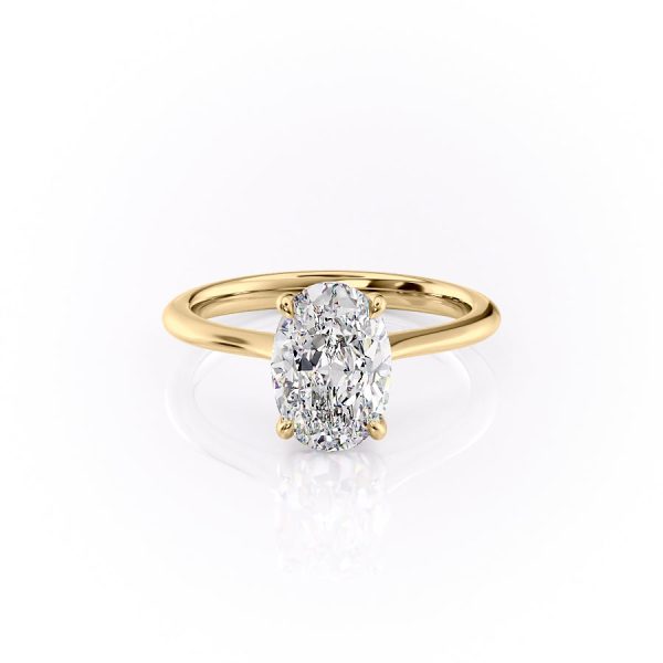 The Katelyn Set With A 1.5 Carat Oval Lab Diamond Online Sale