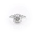 The Michelle Set With A 3.5 Carat Cushion Moissanite Online Hot Sale