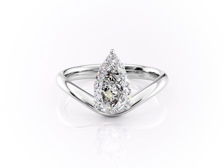 The Berta Set With A 1 Carat Pear Lab Diamond Online Sale