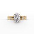 The Samantha Set With A 2.5 Carat Oval Lab Diamond Cheap