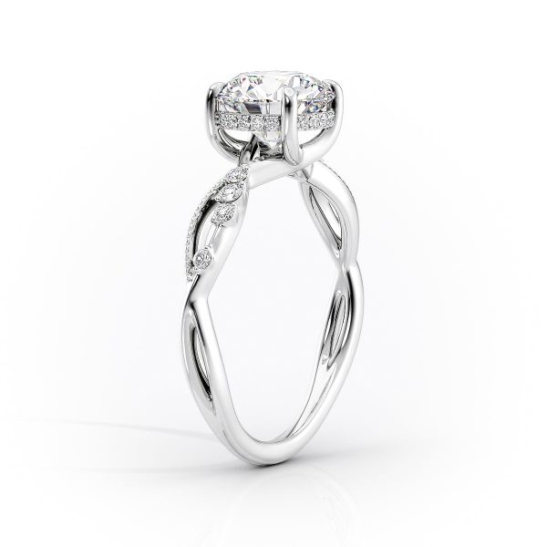 The Daisy Set With A 1.5 Carat Elongated Cushion Lab Diamond Online