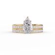 The Marilyn Set With A 1 Carat Pear Lab Diamond Discount