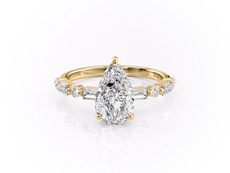 The Patricia Set With A 1.5 Carat Pear Lab Diamond Discount