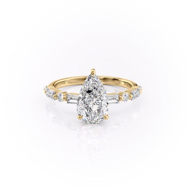 The Patricia Set With A 1.5 Carat Pear Lab Diamond Discount