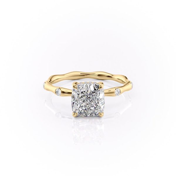 The Samantha Set With A 2.5 Carat Cushion Lab Diamond Online now