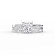 The Marilyn Set With A 1.5 Carat Princess Lab Diamond Online Hot Sale