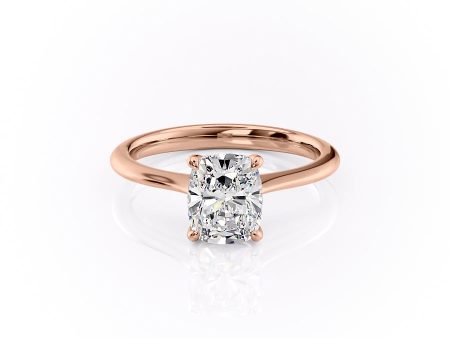 The Katelyn Set With A 1 Carat Elongated Cushion Lab Diamond Online Hot Sale