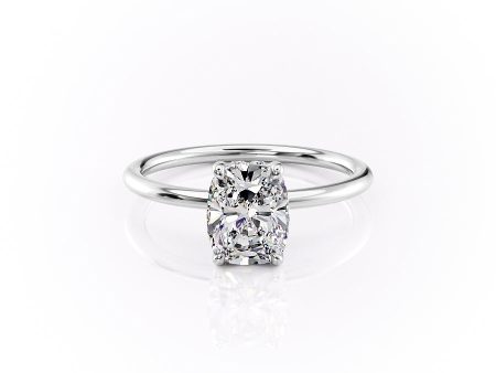 The Sandra Set With A 2 Carat Elongated Cushion Lab Diamond For Cheap