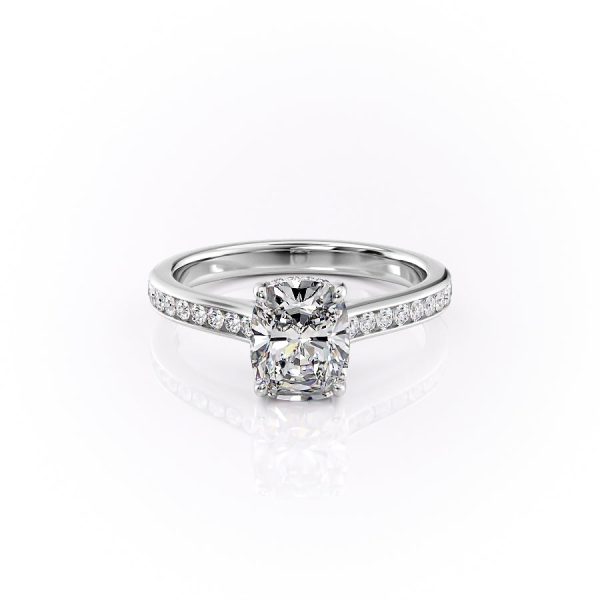 The Cameron Set With A 1 Carat Elongated Cushion Lab Diamond Supply