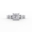 The Patricia Set With A 1.5 Carat Princess Lab Diamond Hot on Sale