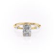 The Nicole Set With A 2.5 Carat Radiant Lab Diamond Online now