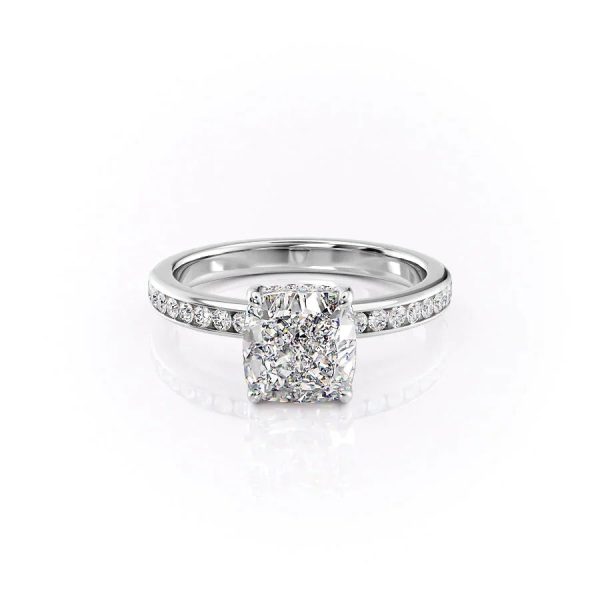 The Marilyn Set With A 1.5 Carat Cushion Lab Diamond Hot on Sale