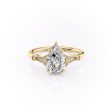 The Stephanie Set With A 1 Carat Pear Lab Diamond Online Sale