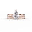 The Marilyn Set With A 1 Carat Pear Lab Diamond For Discount