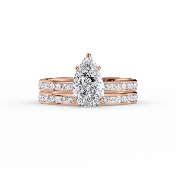 The Marilyn Set With A 1 Carat Pear Lab Diamond For Discount