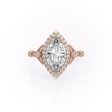 The Halo Stephanie Set With A 2 Carat Marquise Lab Diamond Cheap