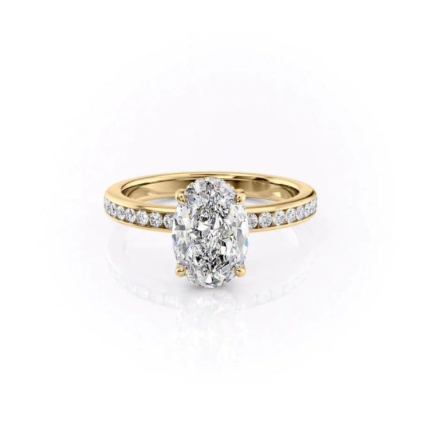 The Marilyn Set With A 1 Carat Oval Lab Diamond Cheap