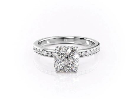 The Marilyn Set With A 1 Carat Cushion Lab Diamond For Cheap