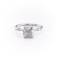 The Nicole Set With A 2.5 Carat Cushion Lab Diamond Online Sale