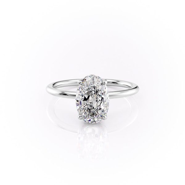 The Sandra Set With A 1.5 Carat Oval Lab Diamond Online Sale