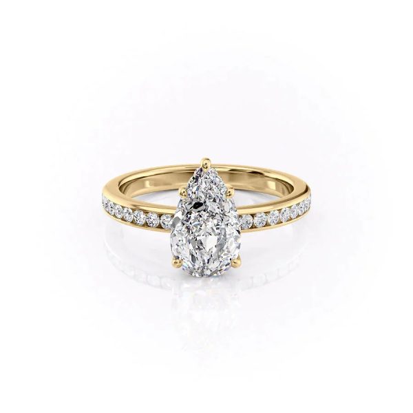 The Marilyn Set With A 1 Carat Pear Lab Diamond Discount